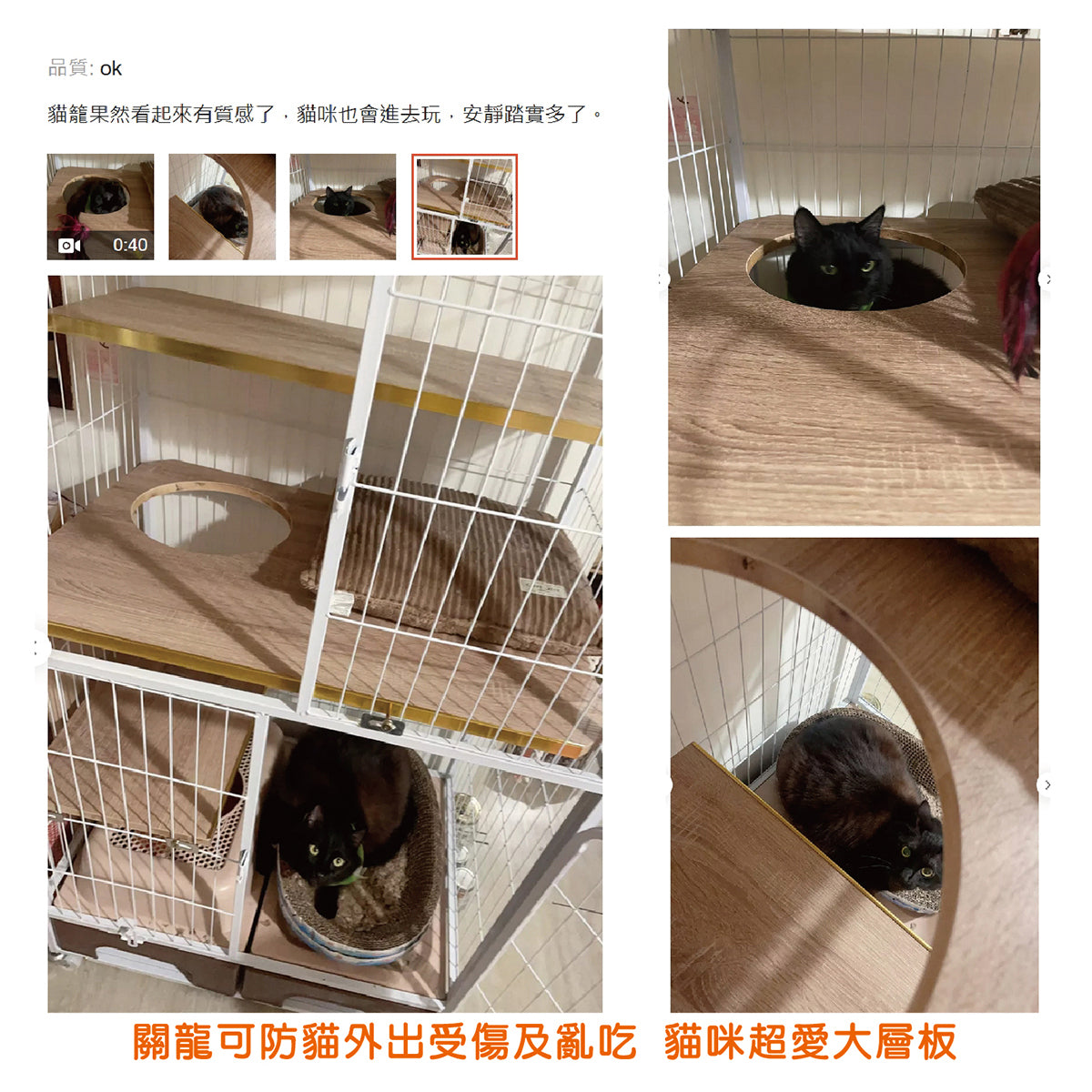 【原蝦皮熱銷】貓籠專用｜靜音層板｜滿板圓洞｜台灣製造、防震降噪加固跳板（防滑耐磨）